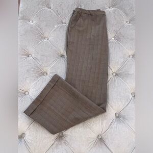 Old Navy Brown Plaid Dress Pants with Burgundy Pinstripes – Woman’s Size 12